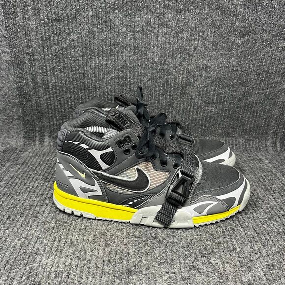 Nike Air Trainer 1 SP Utility Dark Smoke Grey Yellow Mens Size 9 DH7338-001 - Picture 1 of 8